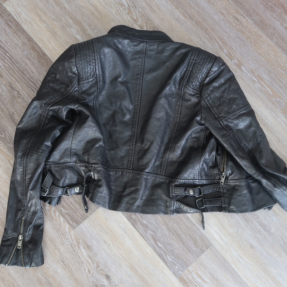Banada Republic Black leather moto jacket